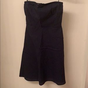 Jcrew Navy Strapless Dress, Size 2